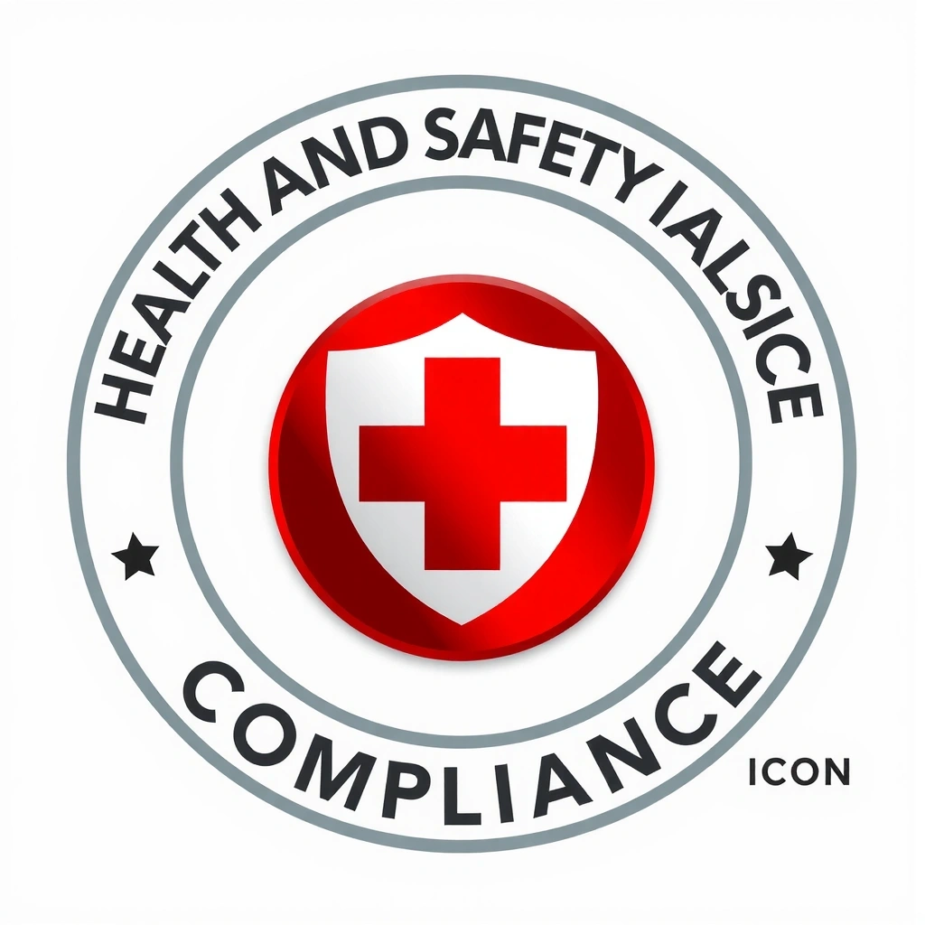 Certification icon for health and safety compliance